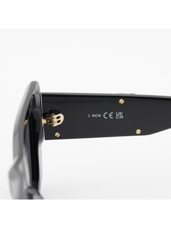 MCM MW0021 01A Sunglasses Black Cat Eye Frame, Smoke Lenses main image 8